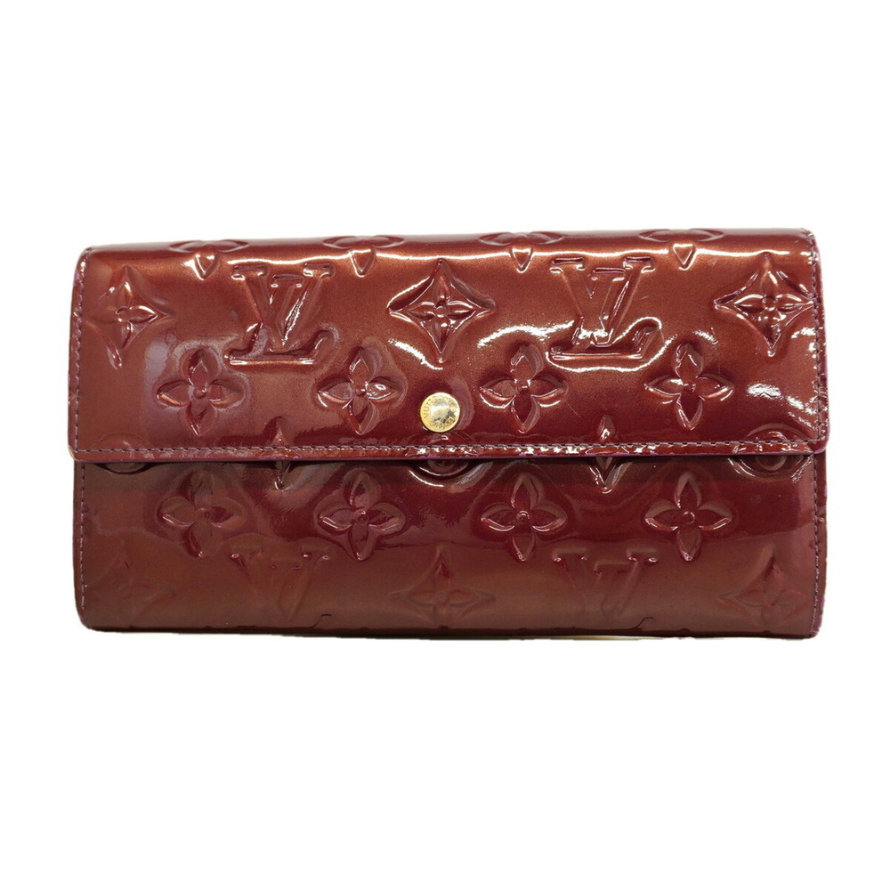 Louis Vuitton Vernis Portefeuille Sarah Long Wallet M93577 Violet (Women's)